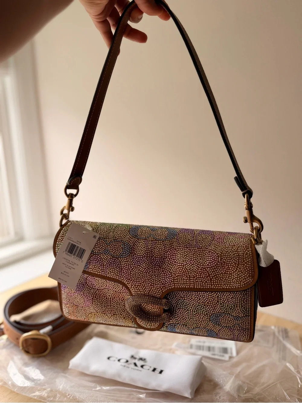 COACH CRYSTAL TABBY RAINBOW MULTI CCX14